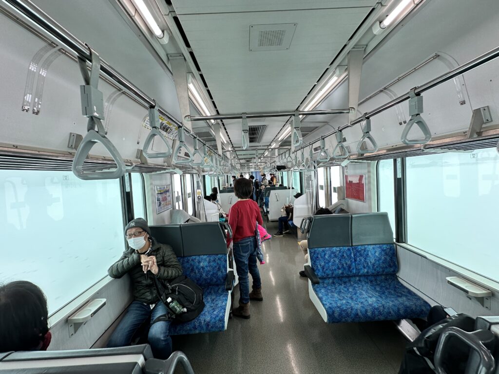 磐越西線会津若松行きの車内
