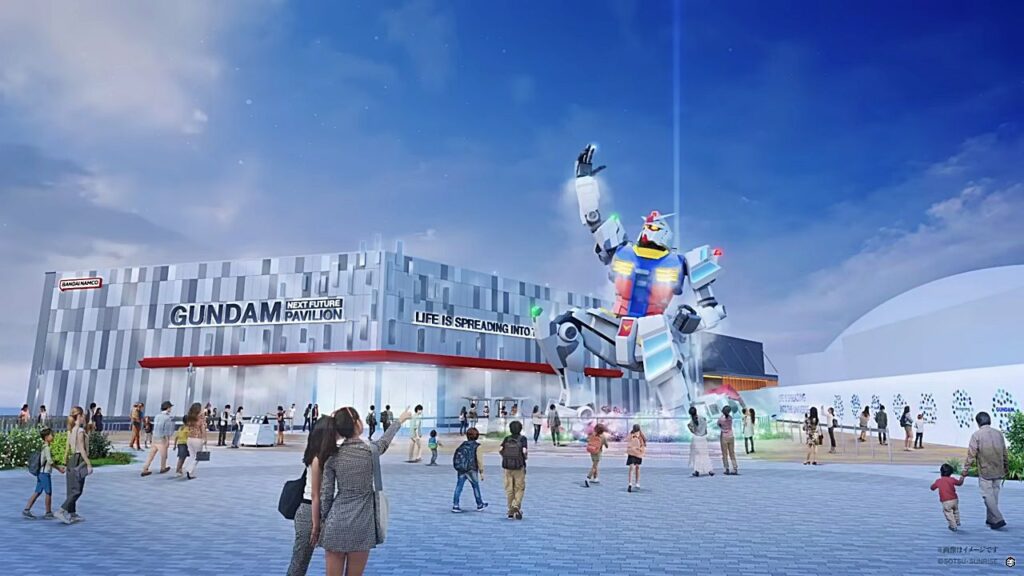 ガンダムパビリオンもすごい人気が出そう:バンダイ公式サイトより引用